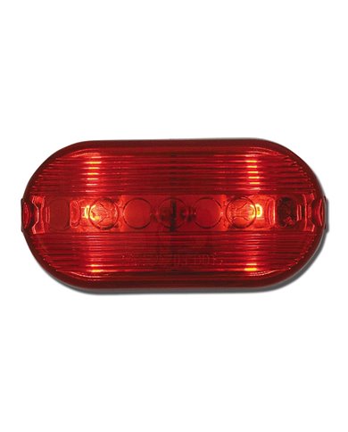 GG80244 - RED OBLONG MARKER LIGHT W/WHITE BASE GG80244 - RED OBLONG MARKER LIGHT W/WHITE BASE