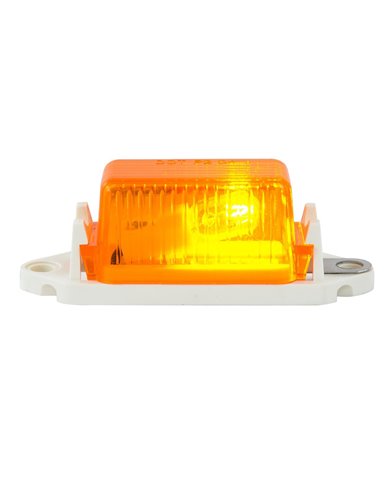 GG80251 - AMBER MINI MARKER LIGHT W/ WHITE BASE GG80251 - AMBER MINI MARKER LIGHT W/ WHITE BASE