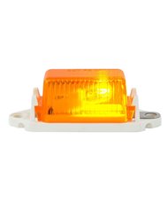 GG80251 - AMBER MINI MARKER LIGHT W/ WHITE BASE GG80251 - AMBER MINI MARKER LIGHT W/ WHITE BASE