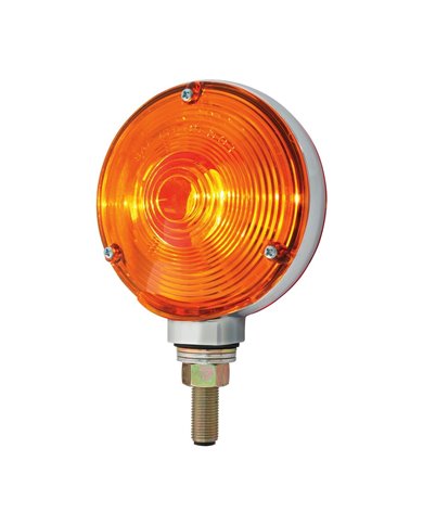 GG80300 - 4" DOUBLE FACE PEDESTAL LIGHT W/2 WIRE, CR. HOUSING, 3 HOLES GG80300 - 4" DOUBLE FACE PEDESTAL LIGHT W/2 WIRE, CR. HOUSING, 3 HOLES