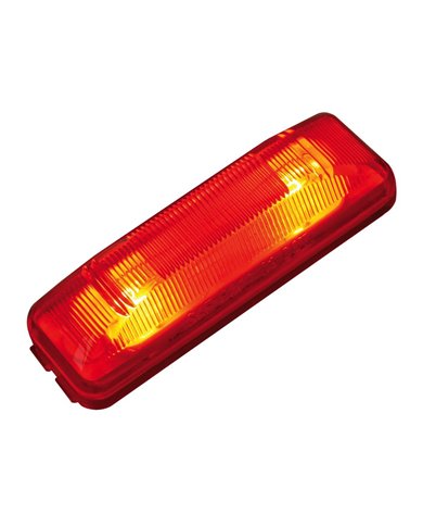 GG80345 - RECT. RED 2 BULBS MARKER SEALED LIGHT GG80345 - RECT. RED 2 BULBS MARKER SEALED LIGHT