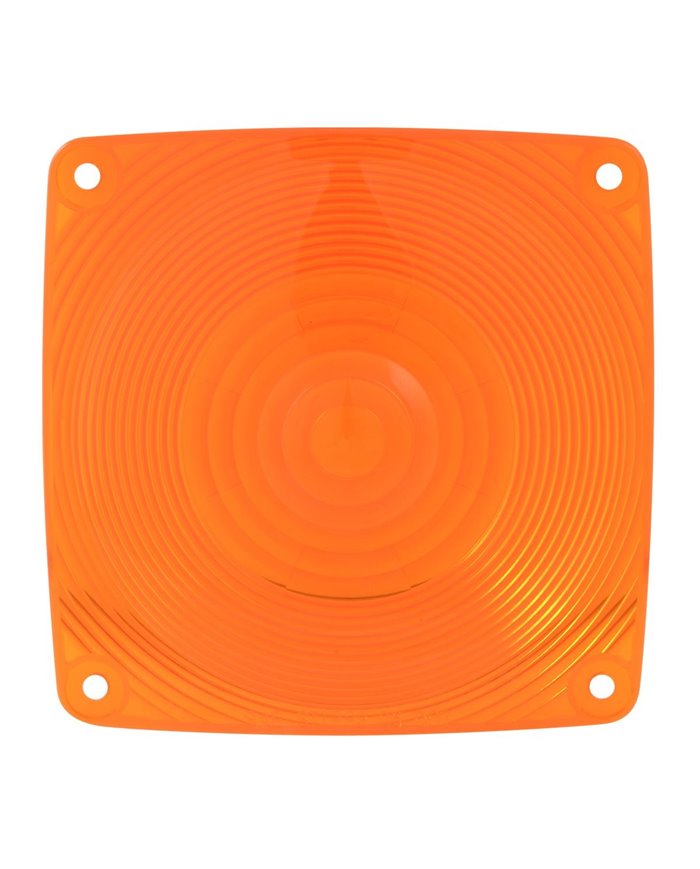 GG80351 - AMBER PLASTIC LENS FOR SQUARE COMBINATION LIGHT