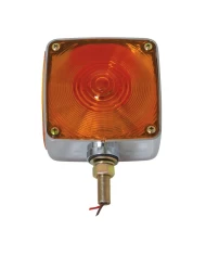GG80353 - CR. PLASTIC SQUARE DOUBLE FACE LIGHT, DRIVER SIDE, 3 WIRES