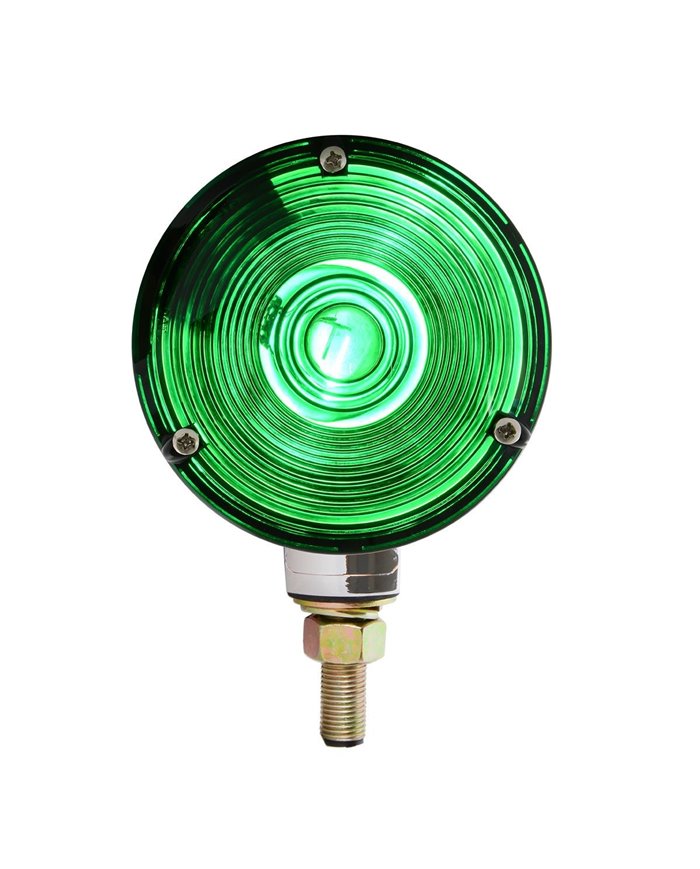 GG80504 - CR. DIE CAST 1 FACE GREEN COMBINATION LIGHT, 3 HOLES GG80504 - CR. DIE CAST 1 FACE GREEN COMBINATION LIGHT, 3 HOLES