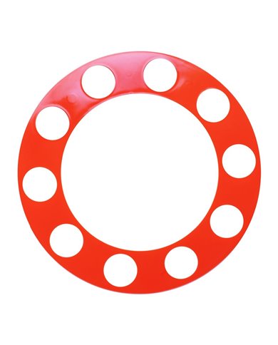 GG80510 - PLASTIC RIM PROTECTOR, 10 X 1-7/8" DIA HOLES, ORANGE GG80510 - PLASTIC RIM PROTECTOR, 10 X 1-7/8" DIA HOLES, ORANGE