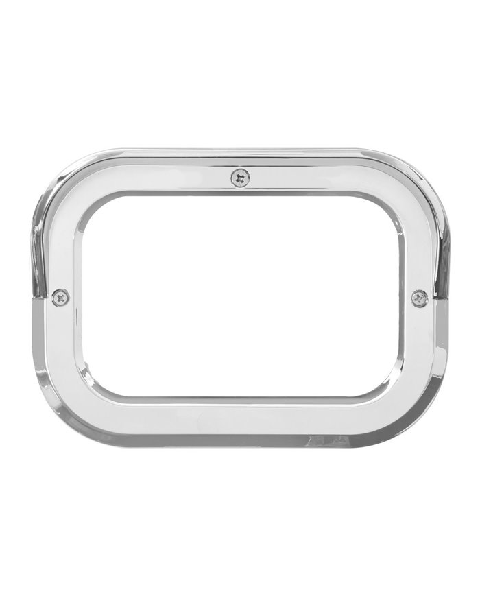 GG80786 - CR. PLASTIC GROMMET COVER W/ VISOR FOR RECT. LIGHT GG80786 - CR. PLASTIC GROMMET COVER W/ VISOR FOR RECT. LIGHT