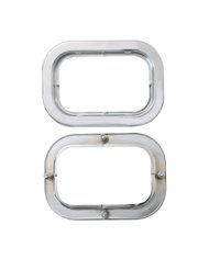 GG80797 - CR. STEEL FLANGE MOUNT RIM W/4 STUDS FOR GG RECT. LED LIGHTS GG80797 - CR. STEEL FLANGE MOUNT RIM W/4 STUDS FOR GG RECT. LED LIGHTS