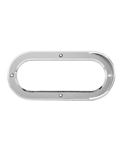GG80808 - CR. PLASTIC VERTICAL GROMMET COVER W/ VISOR FOR OVAL LIGHT GG80808 - CR. PLASTIC VERTICAL GROMMET COVER W/ VISOR FOR OVAL LIGHT