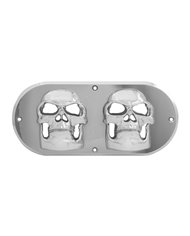 GG80809 - CR. PLASTIC SKULL BEZEL FOR OVAL SEALED LIGHT