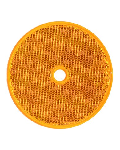 GG80821 - 3-1/4" AMBER CENTER MOUNT REFLECTOR GG80821 - 3-1/4" AMBER CENTER MOUNT REFLECTOR