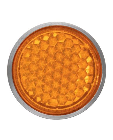 GG80845 - 5/8" DIA SCREW TYPE AMBER MINI REFLECTOR, SET OF 4 GG80845 - 5/8" DIA SCREW TYPE AMBER MINI REFLECTOR, SET OF 4