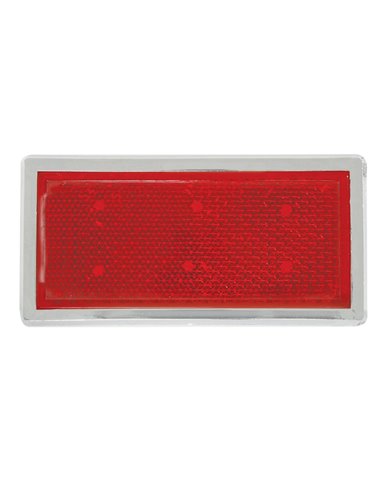 GG80854 - RED 3-1/2"X1-3/4" STICK-ON REFLECTOR W/CR. RIM GG80854 - RED 3-1/2"X1-3/4" STICK-ON REFLECTOR W/CR. RIM