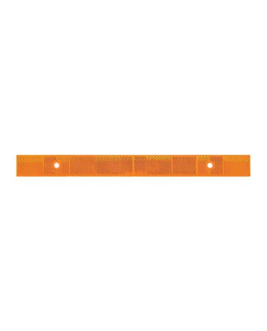GG80865 - AMBER REFLECTOR STRIP W/ 2 MOUNTING HOLES 12"L X 1"W GG80865 - AMBER REFLECTOR STRIP W/ 2 MOUNTING HOLES 12"L X 1"W