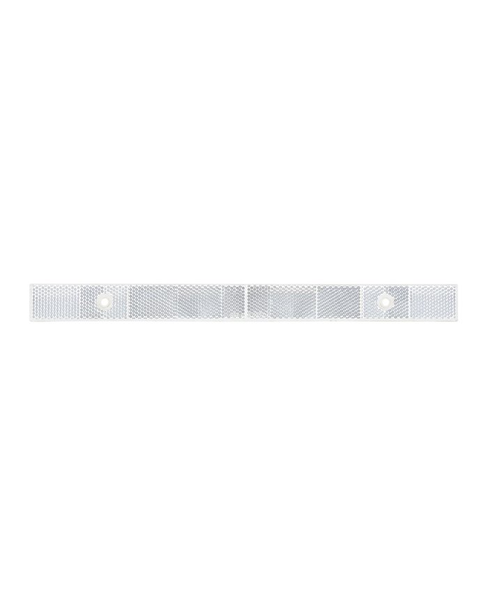 GG80867 - WHITE REFLECTOR STRIP W/ 2 MOUNTING HOLES 12"L X 1"W