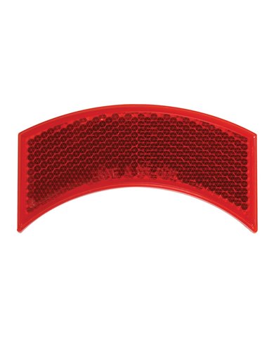 GG81205 - RED HALF MOON STICK-ON REFLECTOR GG81205 - RED HALF MOON STICK-ON REFLECTOR