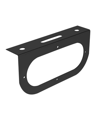 GG81380 - BLACK L MOUNTING BRACKET W/ 1 OVAL HOLE GG81380 - BLACK L MOUNTING BRACKET W/ 1 OVAL HOLE
