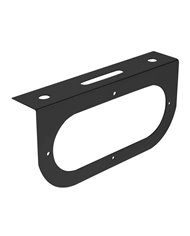GG81380 - BLACK L MOUNTING BRACKET W/ 1 OVAL HOLE