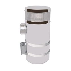 UP28205-15" Stainless Air Cleaner Kit With Brackets For Peterbilt