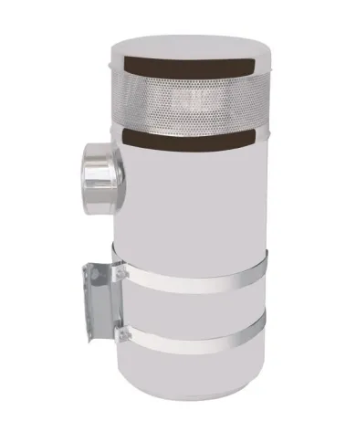 UP28205-15" Stainless Air Cleaner Kit With Brackets For Peterbilt