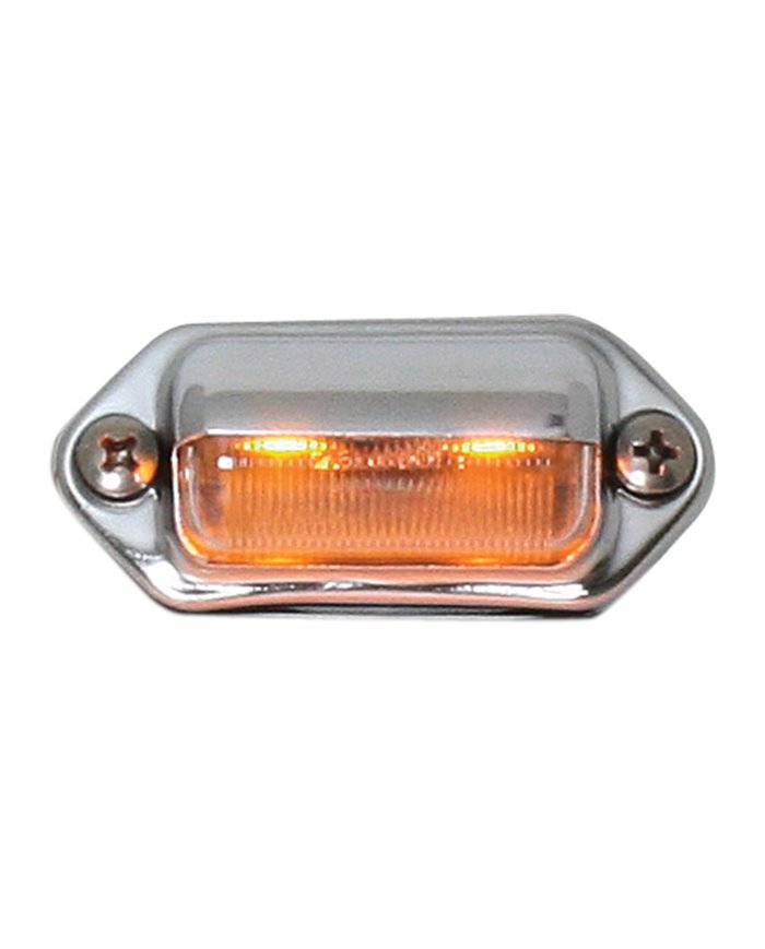 GG81730 - INTERIOR/UTILITY AMBER 2-LED LIGHT, CHROME HOUSING