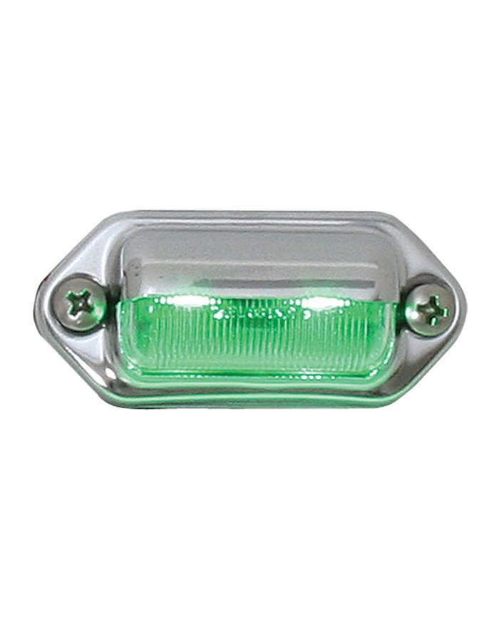 GG81732 - INTERIOR/UTILITY GREEN 2-LED LIGHT, CHROME HOUSING GG81732 - INTERIOR/UTILITY GREEN 2-LED LIGHT, CHROME HOUSING