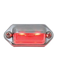 GG81734 - INTERIOR/UTILITY RED 2-LED LIGHT, CHROME HOUSING