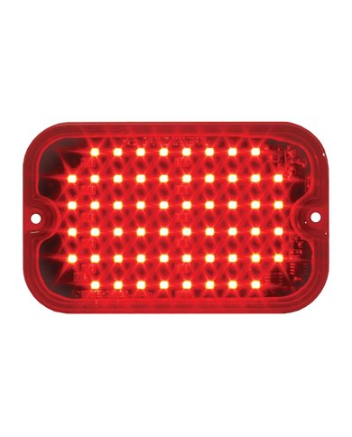 GG81745 - RECT. RED/RED MULTI-STROBE 56-LED LIGHT, 15 FLASH PATTERN GG81745 - RECT. RED/RED MULTI-STROBE 56-LED LIGHT, 15 FLASH PATTERN