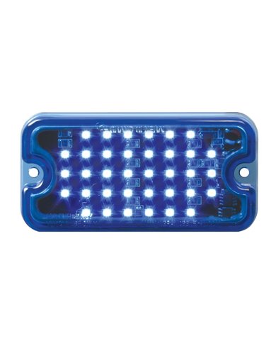 GG81748 - SMALL RECT. BLUE MULTI-STROBE 36-LED LIGHT, 8 FLASH PATTERN GG81748 - SMALL RECT. BLUE MULTI-STROBE 36-LED LIGHT, 8 FLASH PATTERN