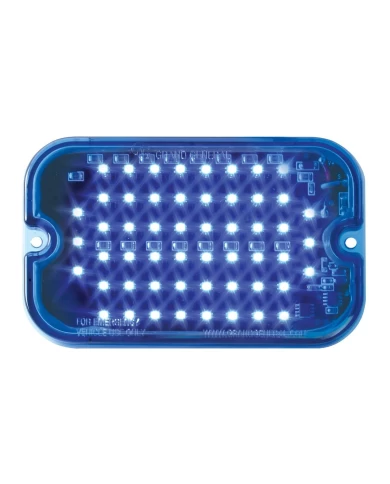 GG81760 - RECT. BLUE/BLUE MULTI-STROBE 54-LED LIGHT, 15 FLASH PATTERN GG81760 - RECT. BLUE/BLUE MULTI-STROBE 54-LED LIGHT, 15 FLASH PATTERN