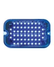 GG81760 - RECT. BLUE/BLUE MULTI-STROBE 54-LED LIGHT, 15 FLASH PATTERN