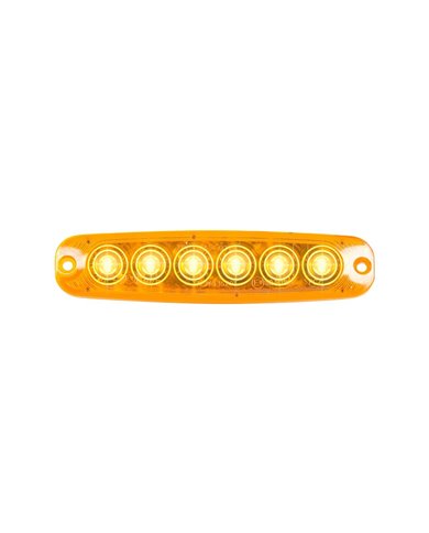 GG81840 - 5-1/8" ULTRA THIN AMBER/AMBER 6 LED STROBE LIGHT, 14 MODES GG81840 - 5-1/8" ULTRA THIN AMBER/AMBER 6 LED STROBE LIGHT, 14 MODES