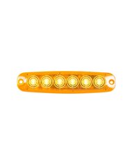GG81840 - 5-1/8" ULTRA THIN AMBER/AMBER 6 LED STROBE LIGHT, 14 MODES
