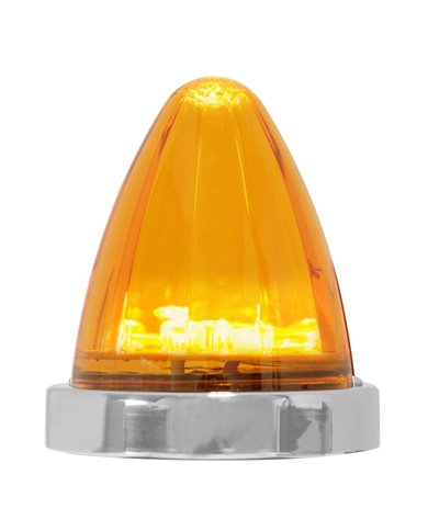 GG81978 - AMBER/AMBER WATERMELON SURFACE MOUNT 19LED LIGHT W/S.S. BEZEL GG81978 - AMBER/AMBER WATERMELON SURFACE MOUNT 19LED LIGHT W/S.S. BEZEL