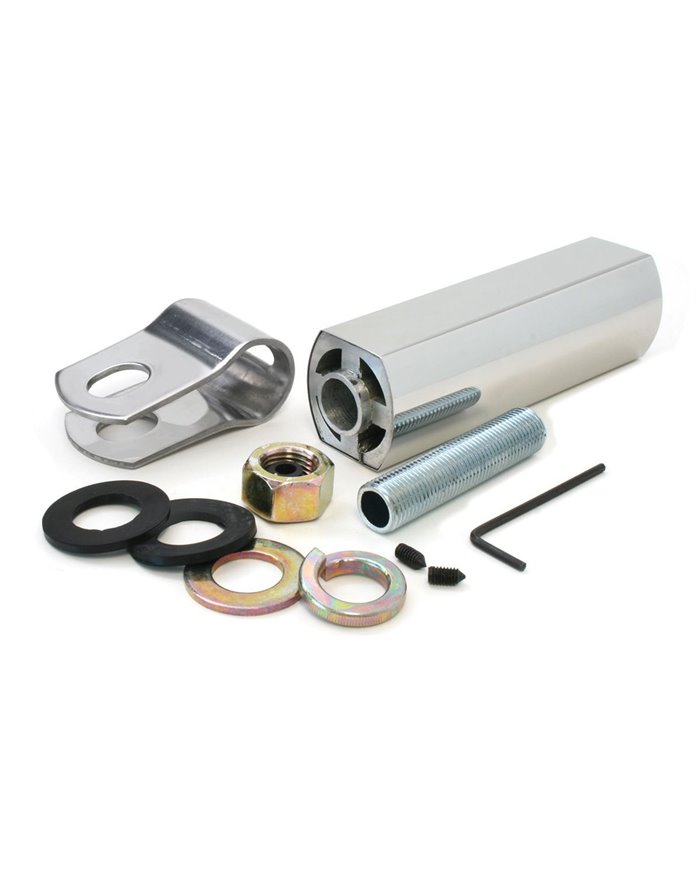 GG82004 - 3" L ALUM. W/S.S. EXTENSION S.S. MIRROR ARM CLAMP & HW