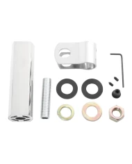 GG82005 - 4" L ALUM. W/S.S. EXTENSION S.S. MIRROR ARM CLAMP & HW