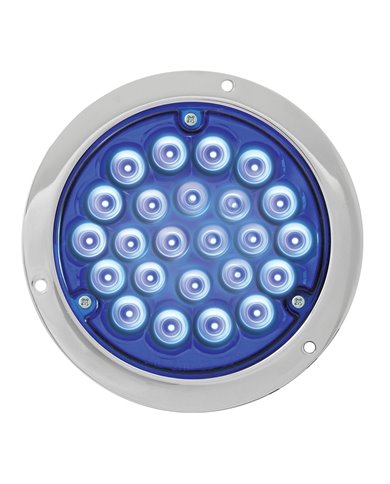 GG82271 - 4" PEARL BLUE 24 LED LIGHT W/ CR. DIE CAST HOUSING GG82271 - 4" PEARL BLUE 24 LED LIGHT W/ CR. DIE CAST HOUSING