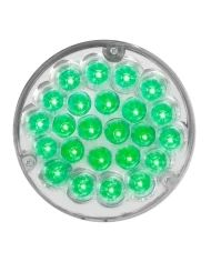 GG82278 - 4" PEARL GREEN/CLEAR 24 LED W/ CR. DIE CAST HOUSING GG82278 - 4" PEARL GREEN/CLEAR 24 LED W/ CR. DIE CAST HOUSING