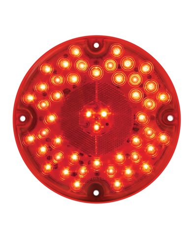 GG82332 - 7" RED/RED 47 LED BUS SEALED LIGHT, HIGH/LOW, 3 WIRES GG82332 - 7" RED/RED 47 LED BUS SEALED LIGHT, HIGH/LOW, 3 WIRES