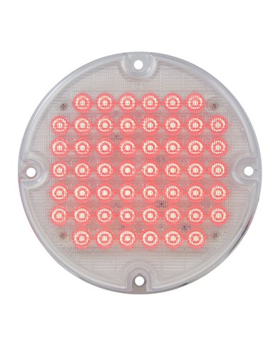 GG82353 - 7" SMART DYNAMIC RED/CLEAR 52 LED BUS SEALED LIGHT GG82353 - 7" SMART DYNAMIC RED/CLEAR 52 LED BUS SEALED LIGHT
