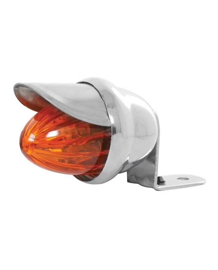 GG82770 - CR. SINGLE MINI AMBER MARKER LIGHT W/VISOR