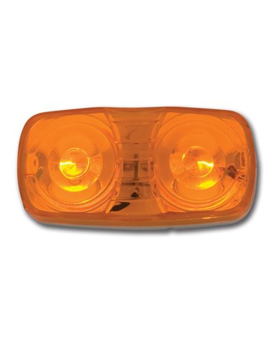 GG82920 - AMBER TIGER EYE MARKER LIGHT, WHITE BASE GG82920 - AMBER TIGER EYE MARKER LIGHT, WHITE BASE