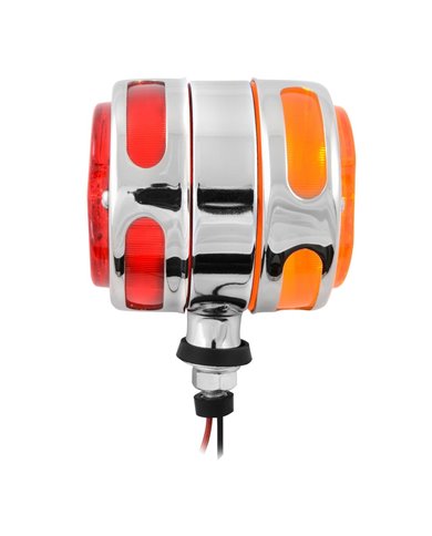 GG83222 - 3" 2 FACE AMBER/RED PROJECTED LIGHT W/ S.S. RIM GG83222 - 3" 2 FACE AMBER/RED PROJECTED LIGHT W/ S.S. RIM