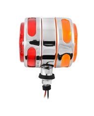 GG83222 - 3" 2 FACE AMBER/RED PROJECTED LIGHT W/ S.S. RIM