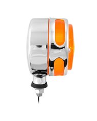 GG83240 - 3" 1 FACE AMBER PROJECTED LIGHT W/S.S. RIM