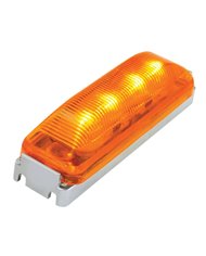 GG84450 - RECT. AMBER/AMBER 4 LED MARKER LIGHT W/ CR. BRACKET