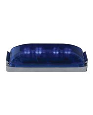 GG84453 - RECT. BLUE/BLUE 4 LED UTILITY LIGHT W/ CR. BRACKET