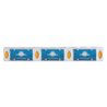 UP37440-UltraBurst Glass Watermelon Flush Mount Kit With 18 LED Bulb-Amber LED/Clear Lens