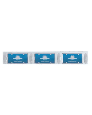 UP37441-UltraBurst Glass Watermelon Flush Mount Kit With 18 LED Bulb-Red LED/Red Lens
