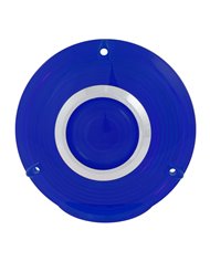GG86721 - 4" 3 SCREW BLUE PLASTIC LENS W/CR. RIM