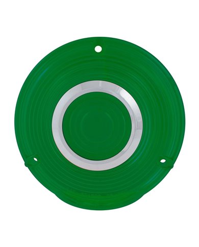 GG86722 - 4" 3 SCREW GREEN PLASTIC LENS W/CR. RIM GG86722 - 4" 3 SCREW GREEN PLASTIC LENS W/CR. RIM